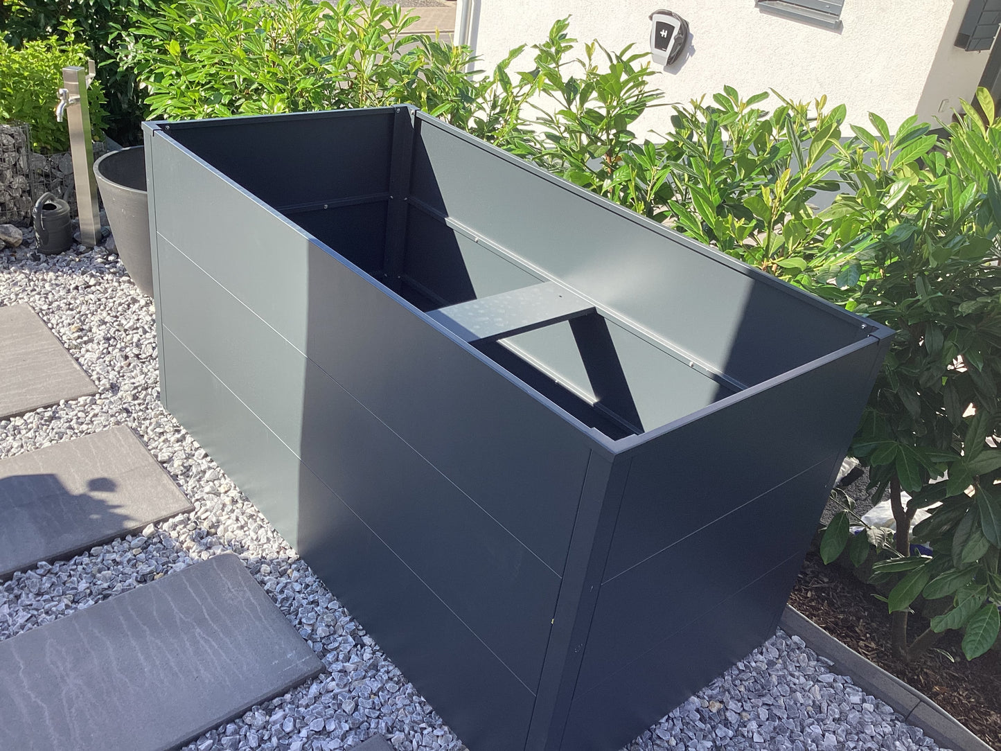 Hochbeet XL aus Metall in anthrazit RAL 7016
