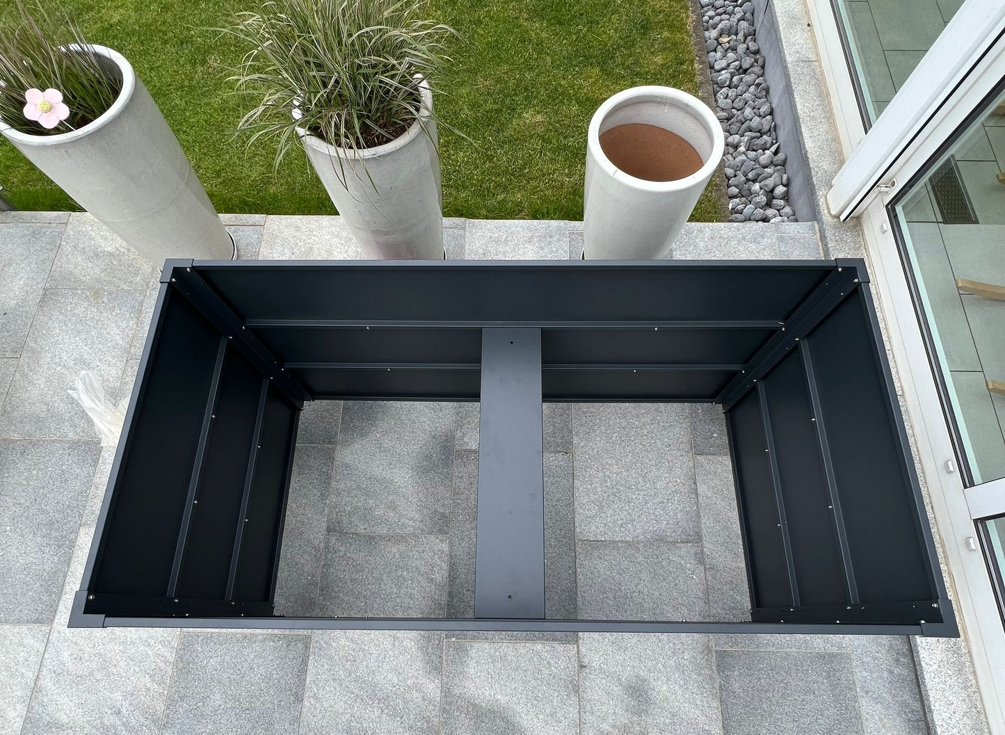 Hochbeet aus Metall, anthrazit