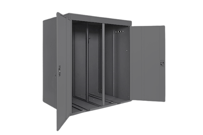 2er Fahrradgarage Stand-Up / Gerätehaus - XL Maße: H 192 x B 157 x T 126 cm