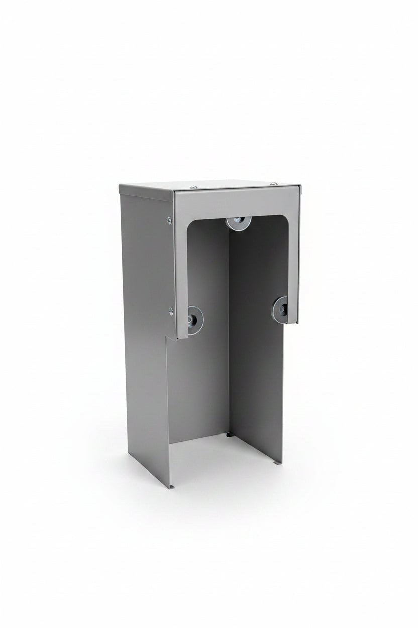 Designverkleidung Bodenanschluss Viessmann Vitocal _aus_Metall_in_silber