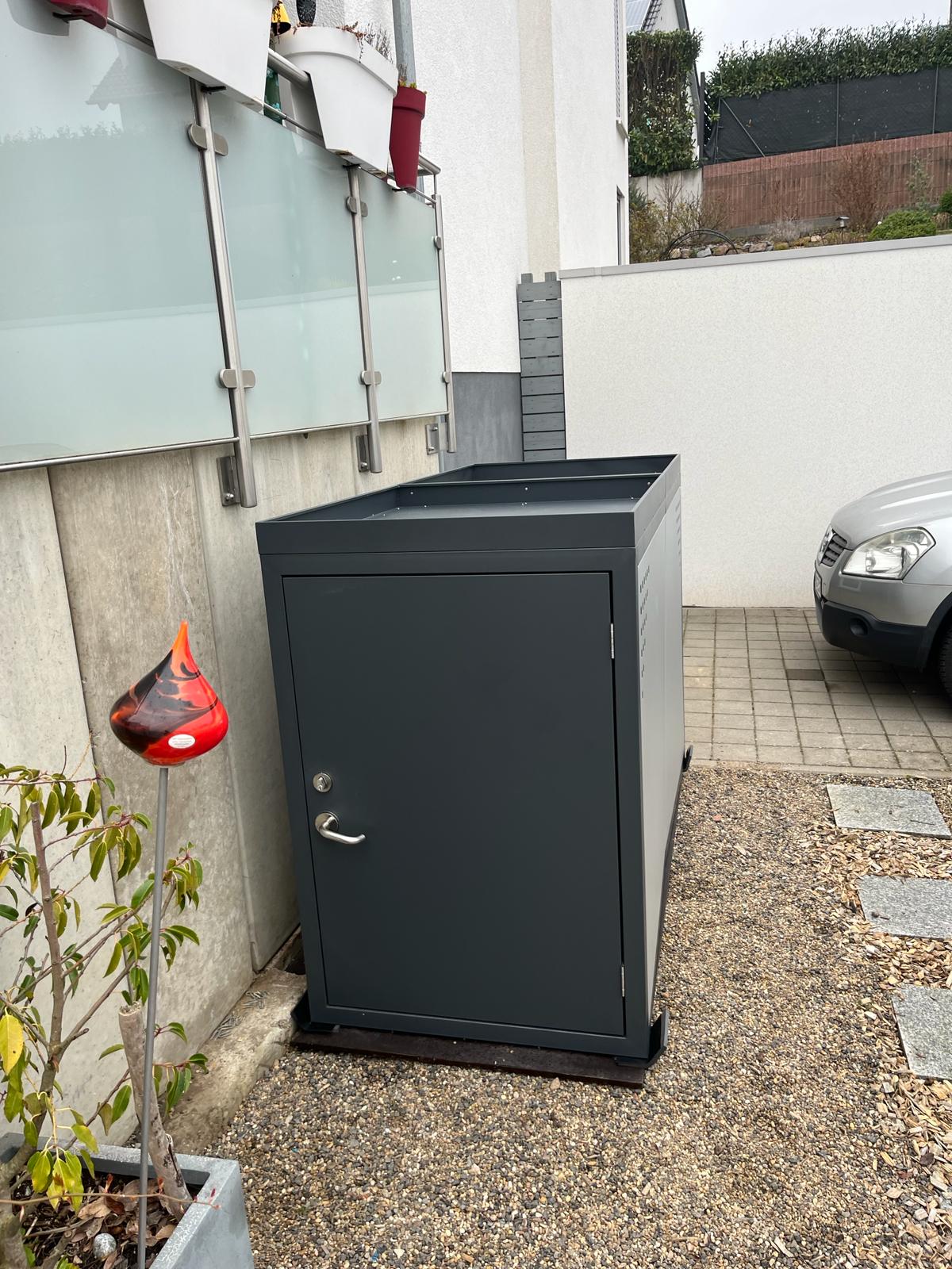 Fahrradgarage für ein Fahrrad mit Pflanzwanne Del Garda