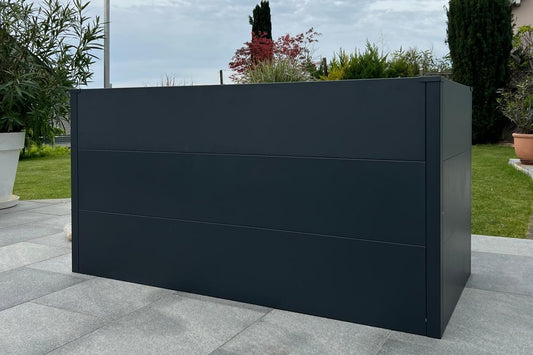 Hochbeet aus Metall, anthrazit