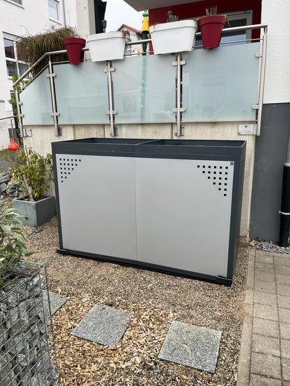 1er Fahrradgarage Del Garda - Maße: L 200 x B 88 x H 131 cm