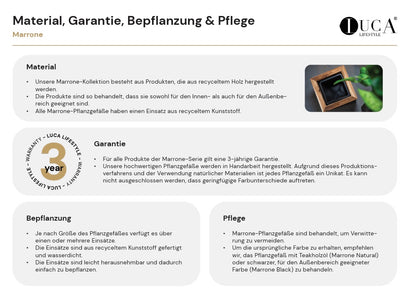 Pflanztopf Grigio Elena 120 - AnthrazitF1516