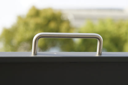 Edelstahl Griff für muelltonnenbox-metall-anthrazit