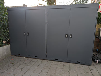 2er Fahrradgarage Stand-Up / Gerätehaus  -  XL Maße: H 192 x B 157 x T 126 cm