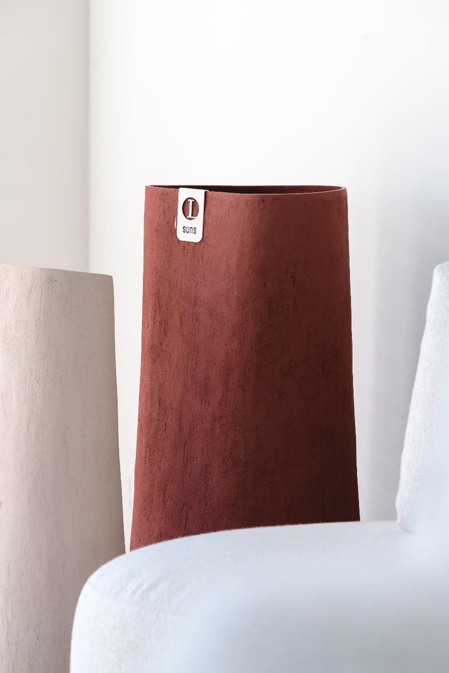 Boden Vase rot von der Serie Rondello