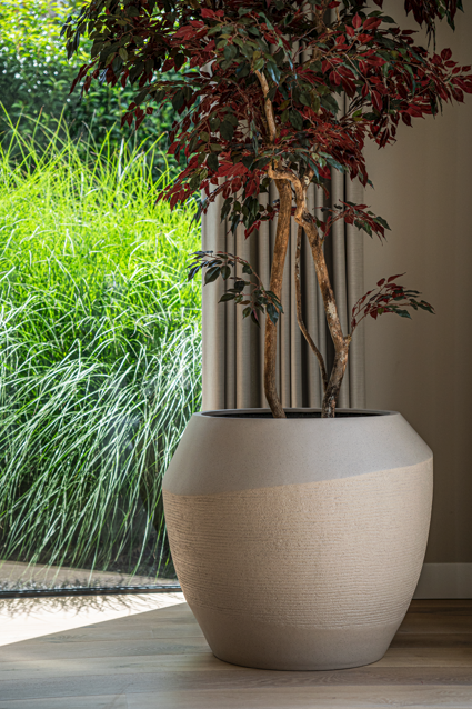 Blumentopf beige wetterfest Luca Lifestyle