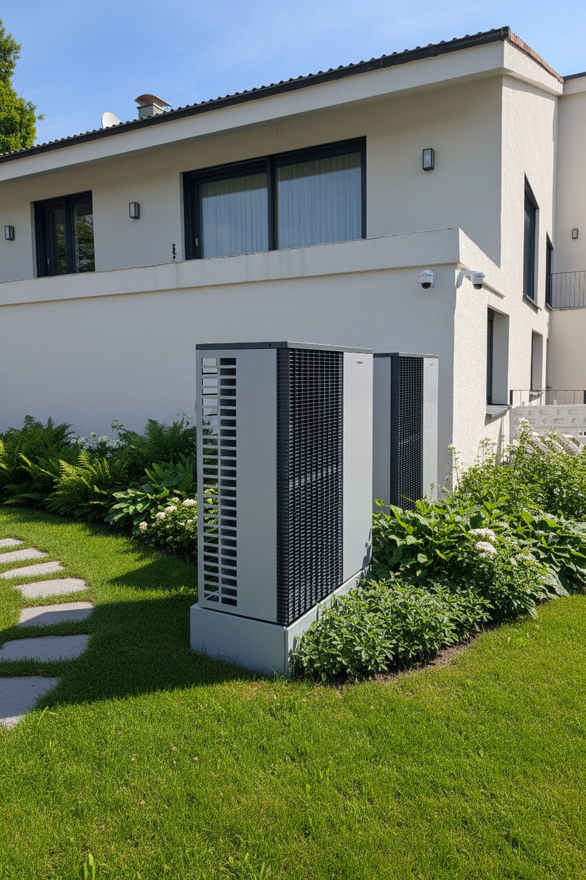 Viessmann Designverkleidung Bodenanschluss - für Vitocal Wärmepumpen vor Haus
