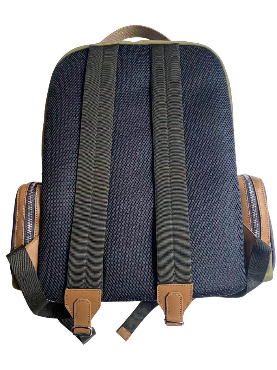 Atmungsaktiver Rucksack Rücken in blauen Mash