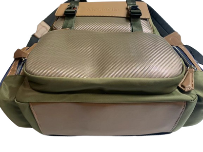 Herren Rucksack Re-Nylon oliv grün