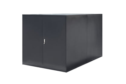 2er Fahrradgarage für E-Bikes "Container 2 Bikes" -  Maße: H 125 x B 130 x T 204 cm in anthrazit oder quarzgrau