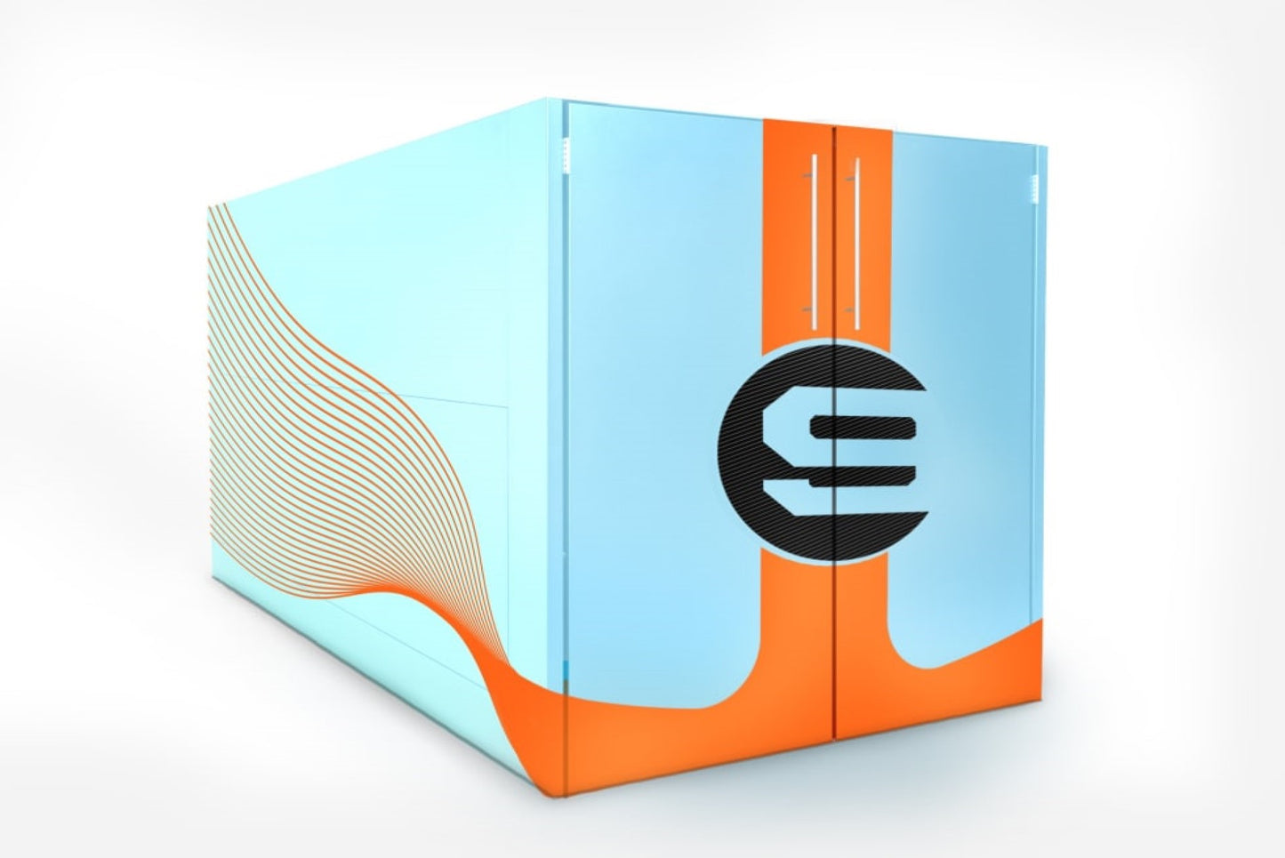 Fahrradgarage Art-Box No.2 in "modern Gulf Design"