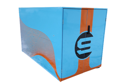 Fahrradgarage Art-Box No.2 in "modern Gulf Design"
