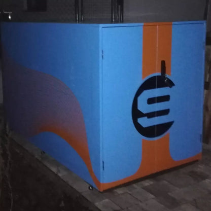 Fahrradgarage Art-Box No.2 in "modern Gulf Design"