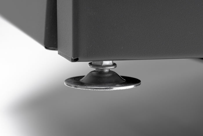 3er Set Mülltonnenboxen 240l Aluminium silberne Griffe in Edelstahl